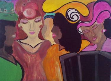 Original Abstract Women Paintings by Kelly Turner