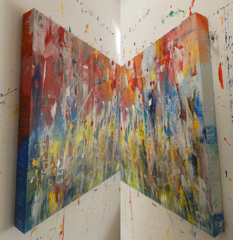 Original Abstract Painting by Roberto Mansi