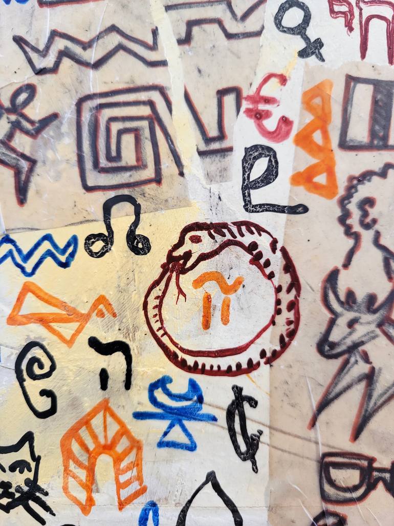 Original Conceptual Abstract Painting by Ricardo Lapin