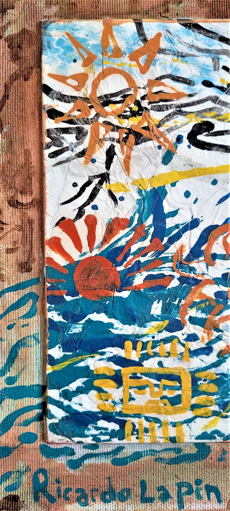 Original Expressionism Men Collage by Ricardo Lapin