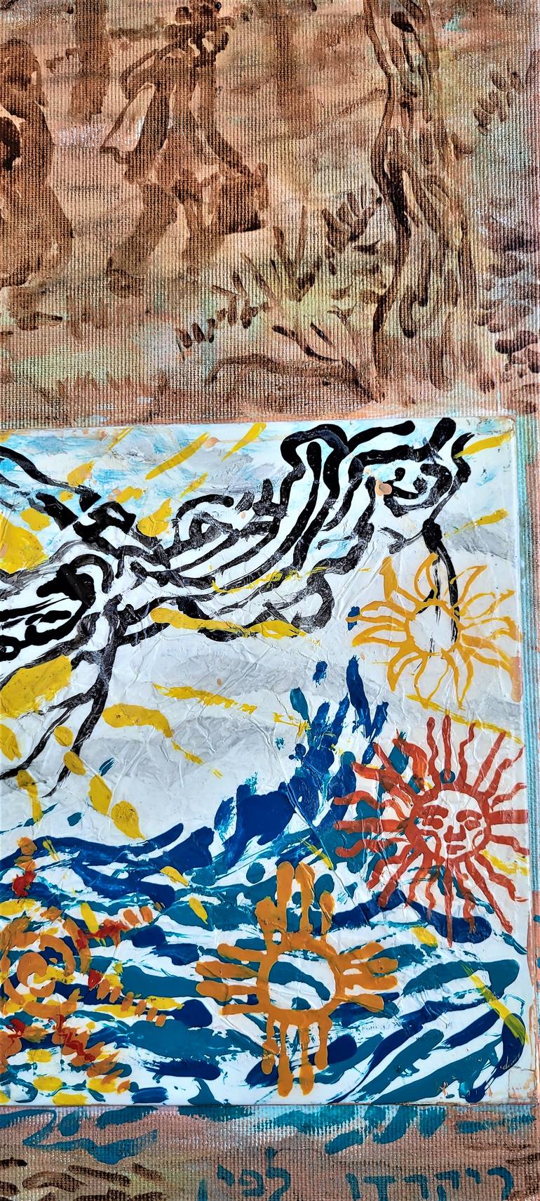 Original Expressionism Men Collage by Ricardo Lapin