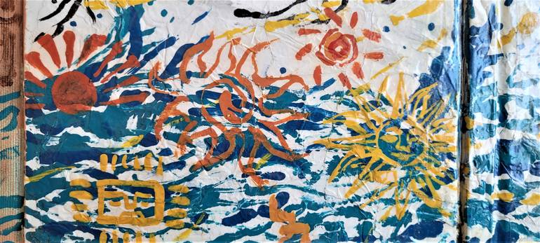 Original Expressionism Men Collage by Ricardo Lapin