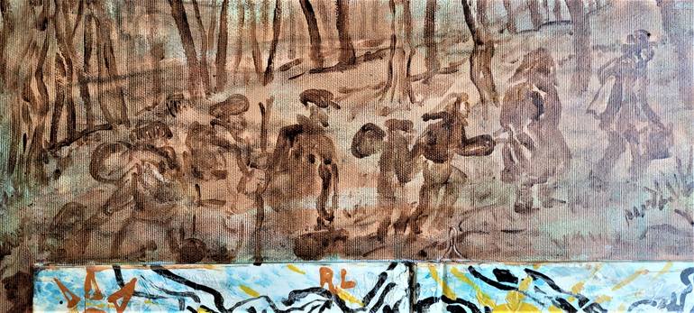 Original Expressionism Men Collage by Ricardo Lapin