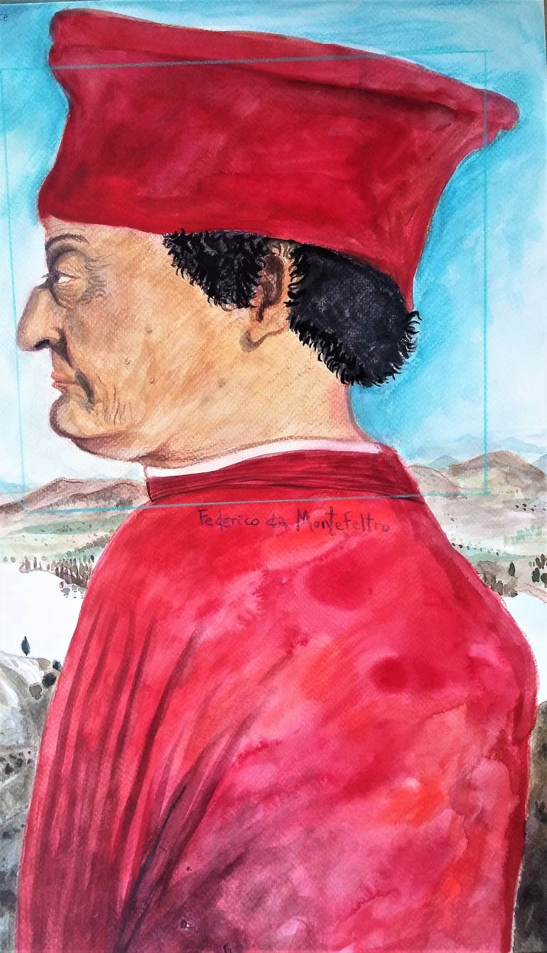 Original Portrait Painting by Ricardo Lapin