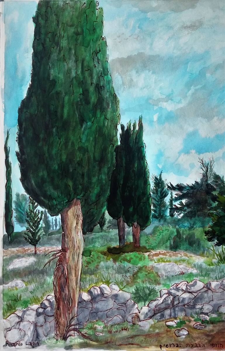 Original Figurative Landscape Painting by Ricardo Lapin