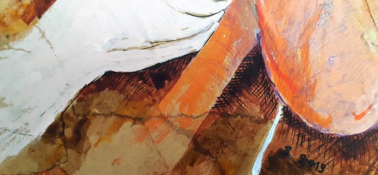 Original Conceptual Body Collage by Ricardo Lapin