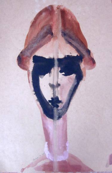 Original Expressionism Portrait Drawings by Milijana Istijanovic