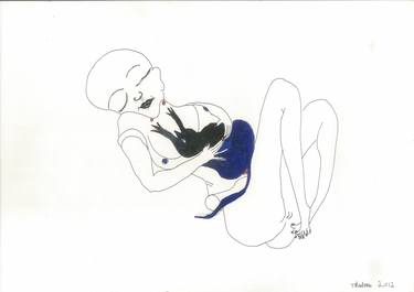 Original Erotic Drawing by Thalma Goldman Cohen