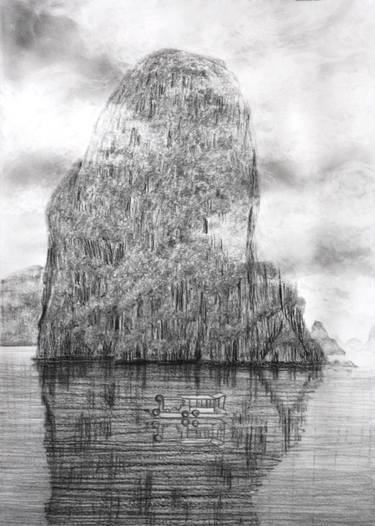 Print of Realism Seascape Drawings by Phong Trinh