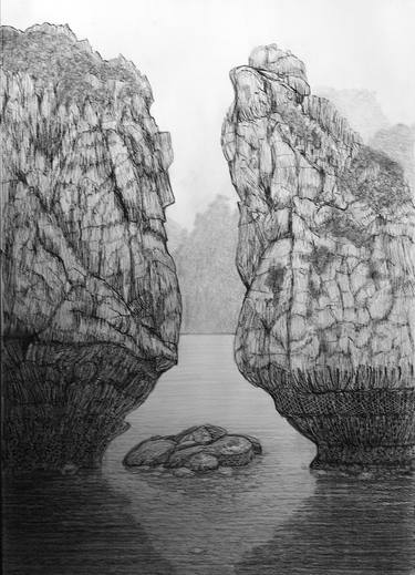 Original Conceptual Seascape Drawings by Phong Trinh