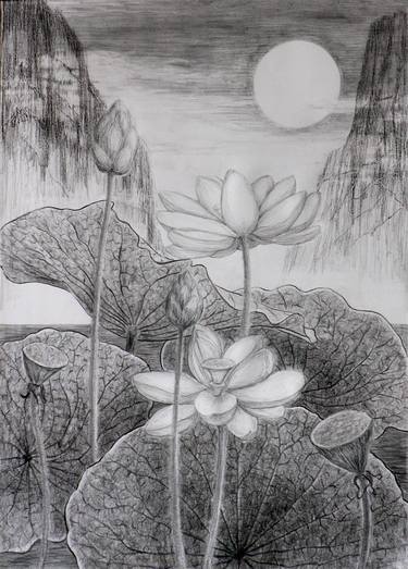 Halong Bay # 26 : White Lotus and the Moon thumb
