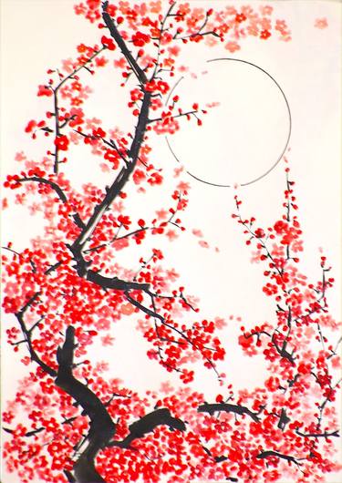 Moon Light Meditation # 1 : Blossom Forest - Red thumb