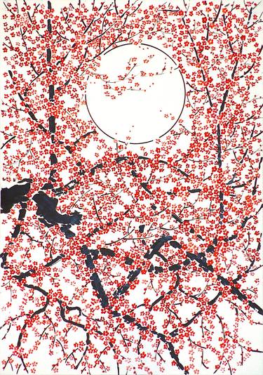 Moon Light Meditation # 60 : Blossom Forest - Red thumb