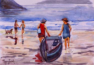 Print of Beach Paintings by Phong Trinh