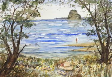 Original Fine Art Beach Paintings by Phong Trinh