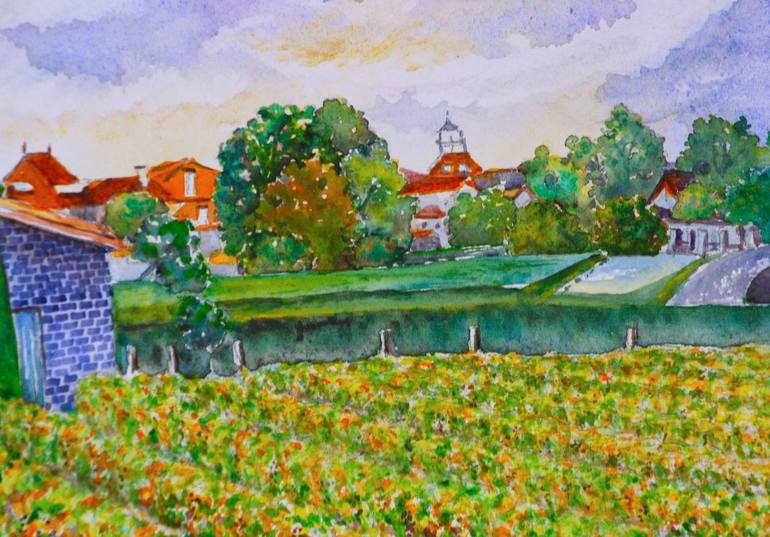 Original Impressionism Landscape Painting by Phong Trinh