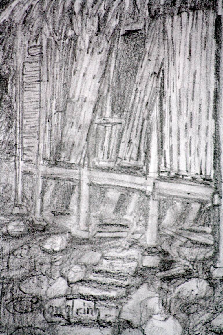 Original Illustration Landscape Drawing by Phong Trinh