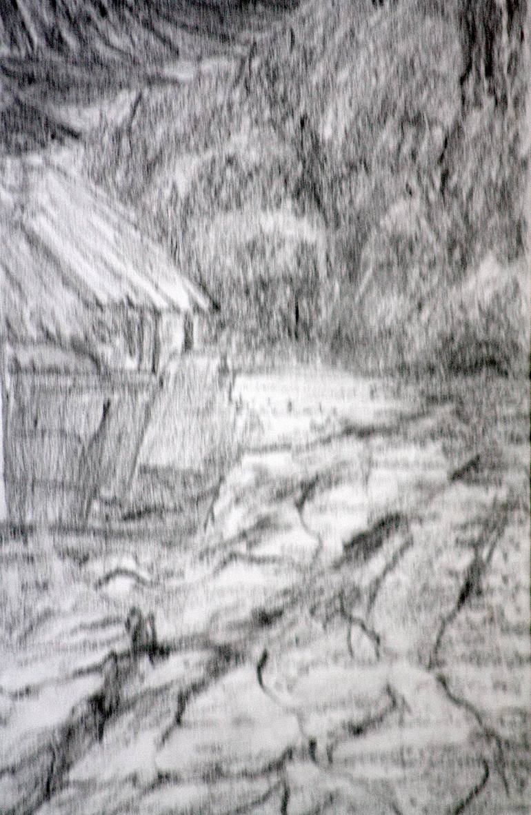 Original Illustration Landscape Drawing by Phong Trinh