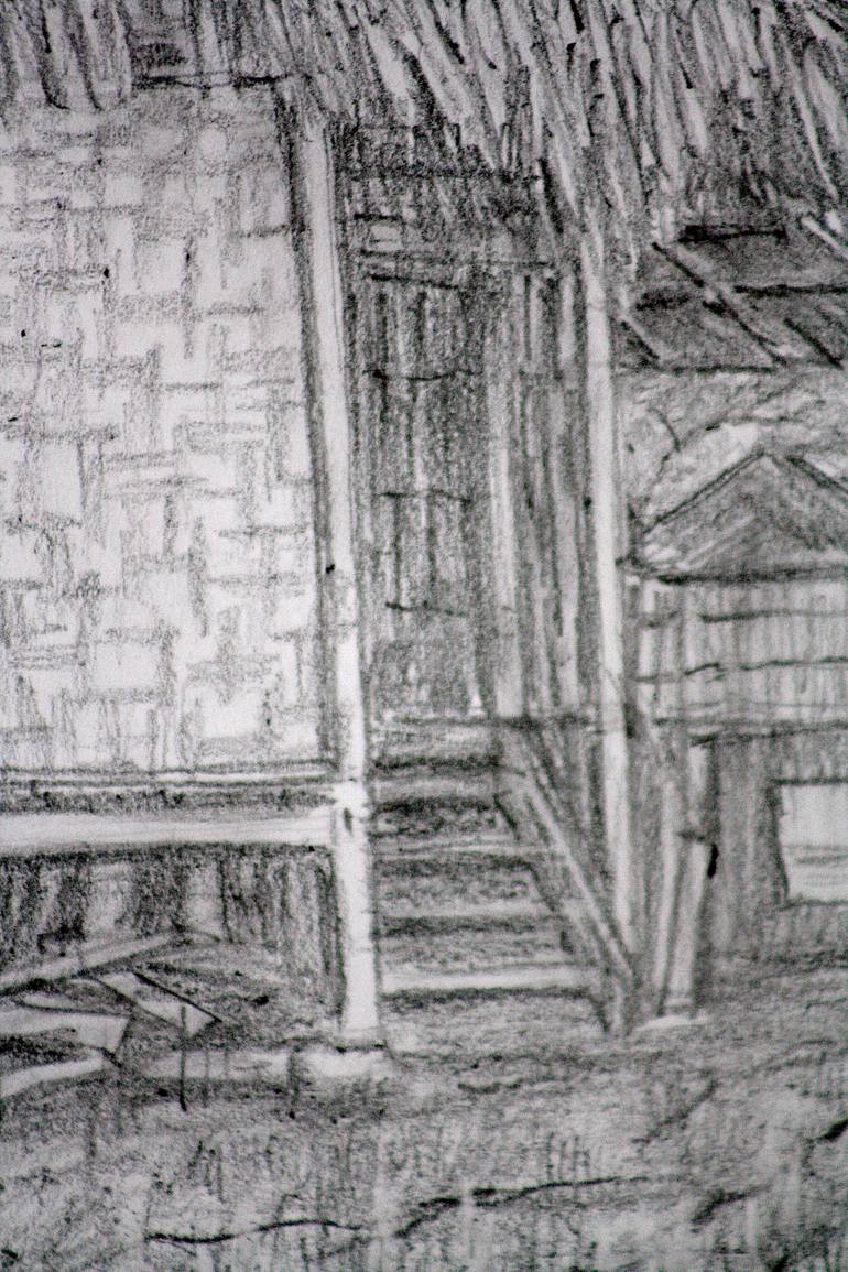 Original Illustration Landscape Drawing by Phong Trinh