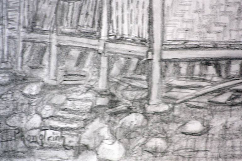 Original Illustration Landscape Drawing by Phong Trinh