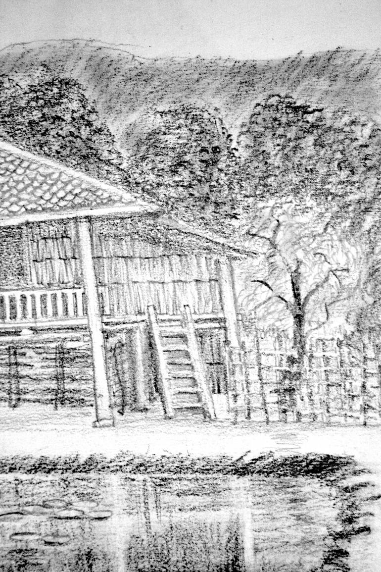 Original Conceptual Landscape Drawing by Phong Trinh