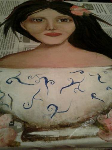Original Figurative Women Paintings by Carla Espinosa