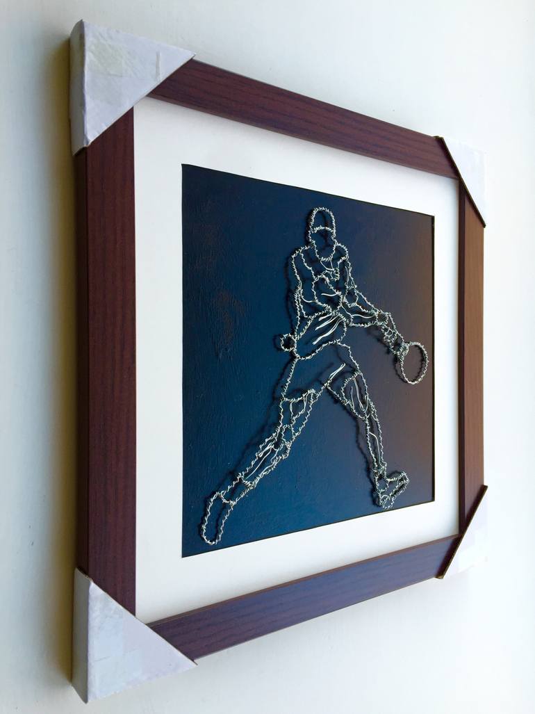 Original Abstract Expressionism Sports Sculpture by Nelson Okoye
