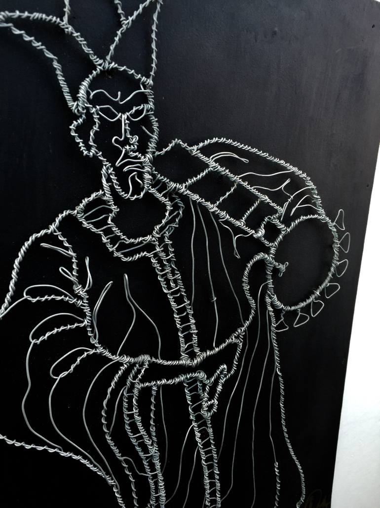 Original Abstract Music Sculpture by Nelson Okoye