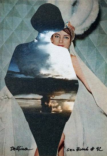 Original Dada Women Collage by Dellfina Dellert