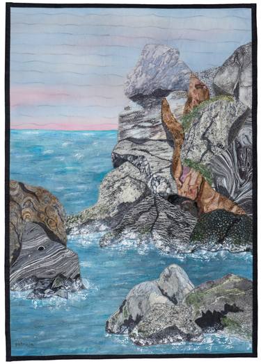 Original Fine Art Seascape Mixed Media by Patricia Gould