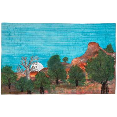 Original Classicism Landscape Mixed Media by Patricia Gould