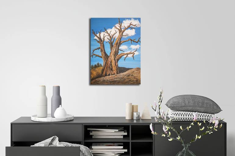 Ancient Tree Painting By Patricia Gould 