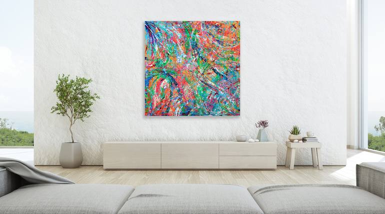 Original Abstract Expressionism Abstract Painting by Amy Bell