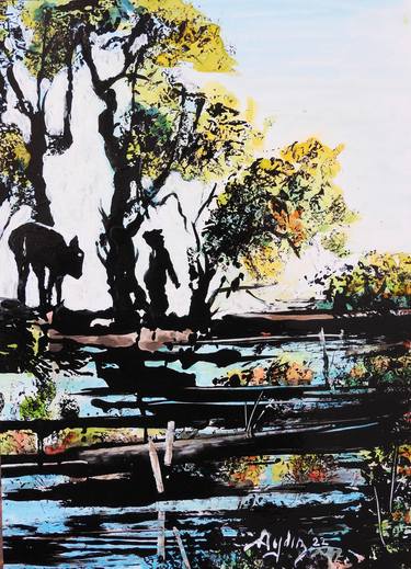 Print of Impressionism Landscape Paintings by Abdullah Aydin Baykara