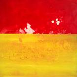 Landscape red and yellow by Charlotte Aston