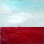 Landscape blue and red by Charlotte Aston