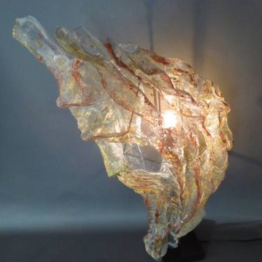 Table lamp boyfriend gift Judaica Modern Metal Wire mesh Contemporary Moses OOAK thumb