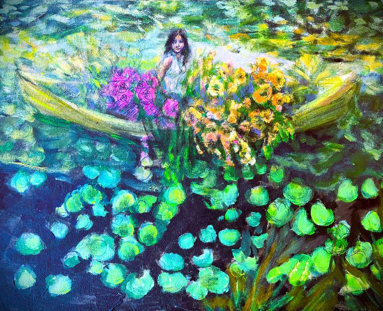 Original Figurative Boat Painting by Angela Ruth D'Agostino