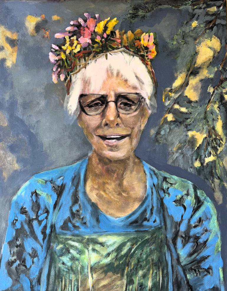 Original Documentary Women Painting by Angela Ruth   D'Agostino 