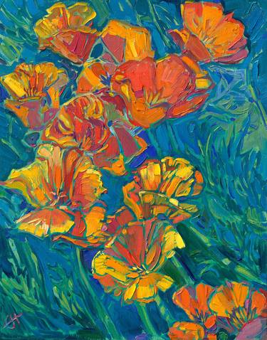 Original Fine Art Floral Paintings by Erin Hanson