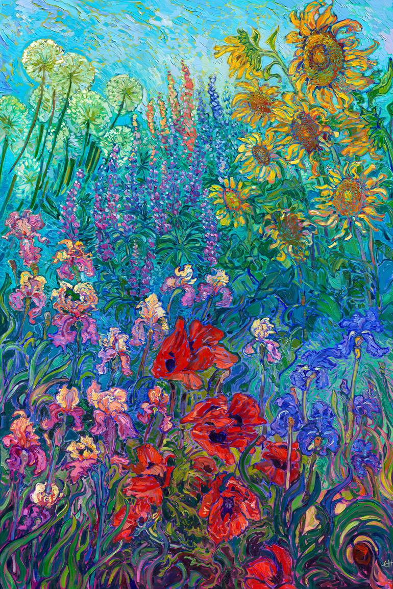 Original Expressionism Landscape Painting by Erin Hanson