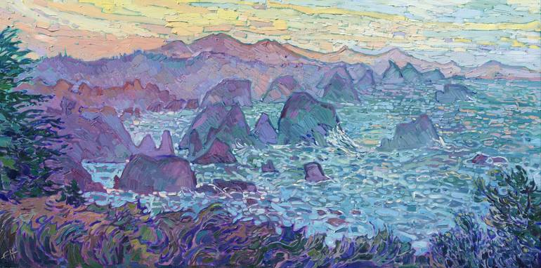 Original Expressionism Landscape Painting by Erin Hanson