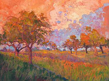 Original Expressionism Landscape Painting by Erin Hanson