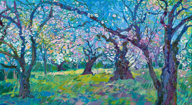 Original Impressionism Landscape Painting by Erin Hanson