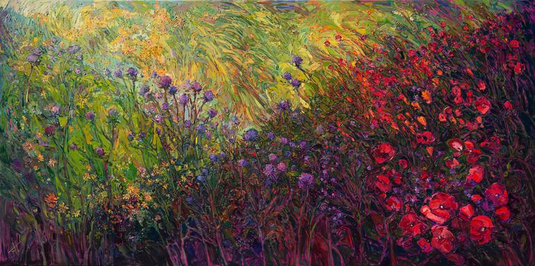 Original impressionism Floral Painting by Erin Hanson
