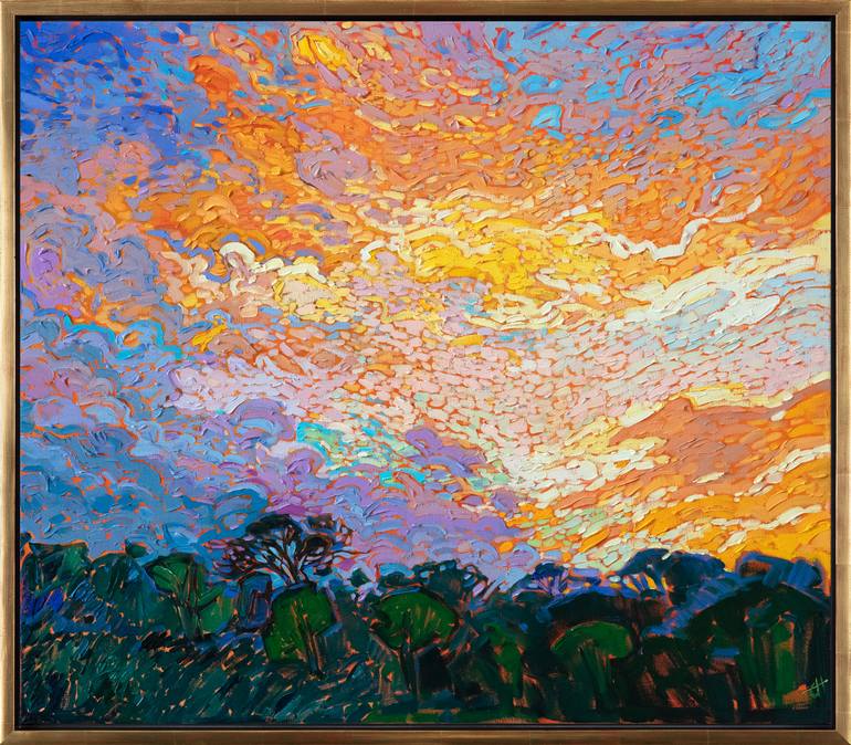 Original Impressionism Landscape Painting by Erin Hanson