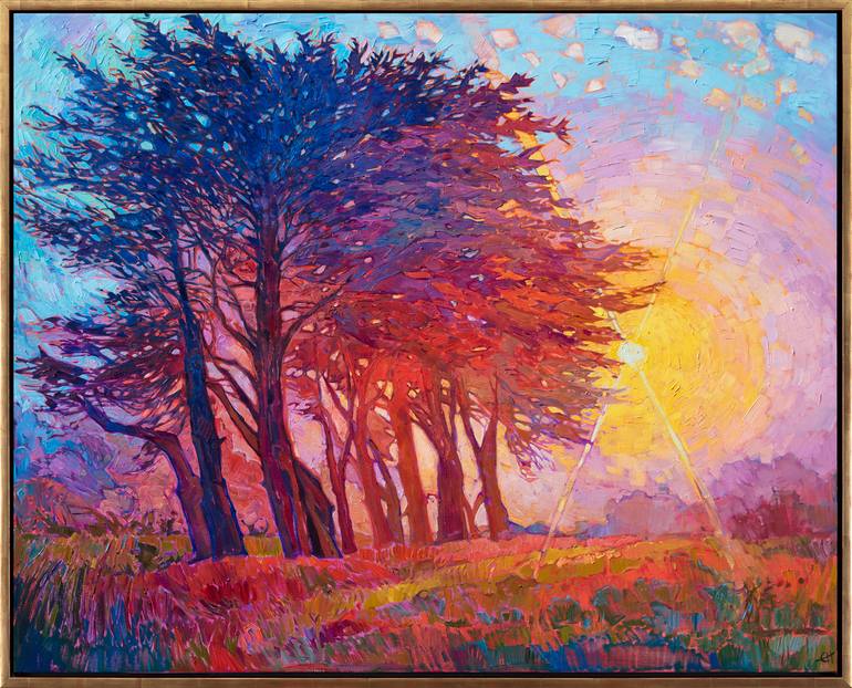 Original Impressionism Landscape Painting by Erin Hanson