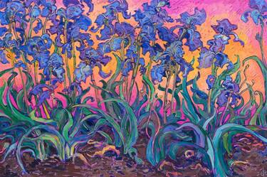 Saatchi Art Artist Erin Hanson; Paintings, “Dance of Irises” #art