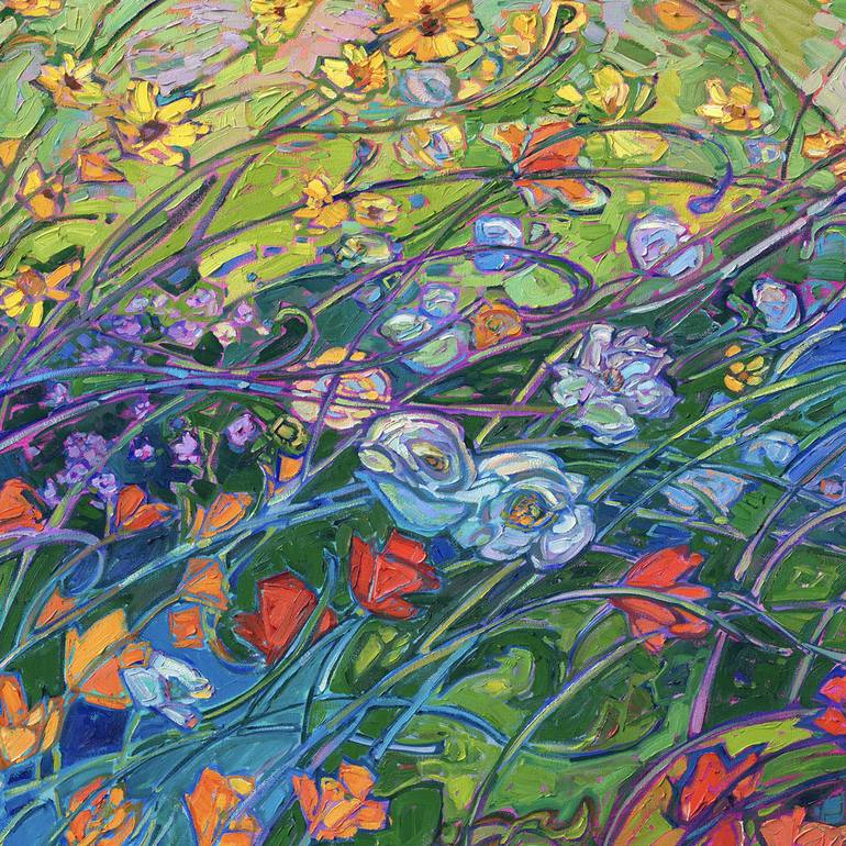 Original Impressionism Floral Painting by Erin Hanson