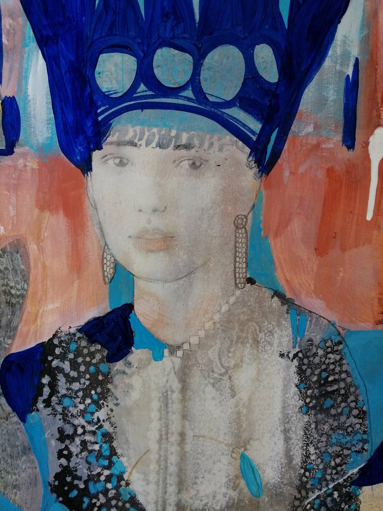 Original Art Deco People Painting by Izabella Hornung